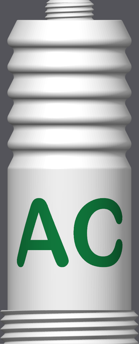 Spark Plug Lamp RGB LED - Email specific logo desired from list.