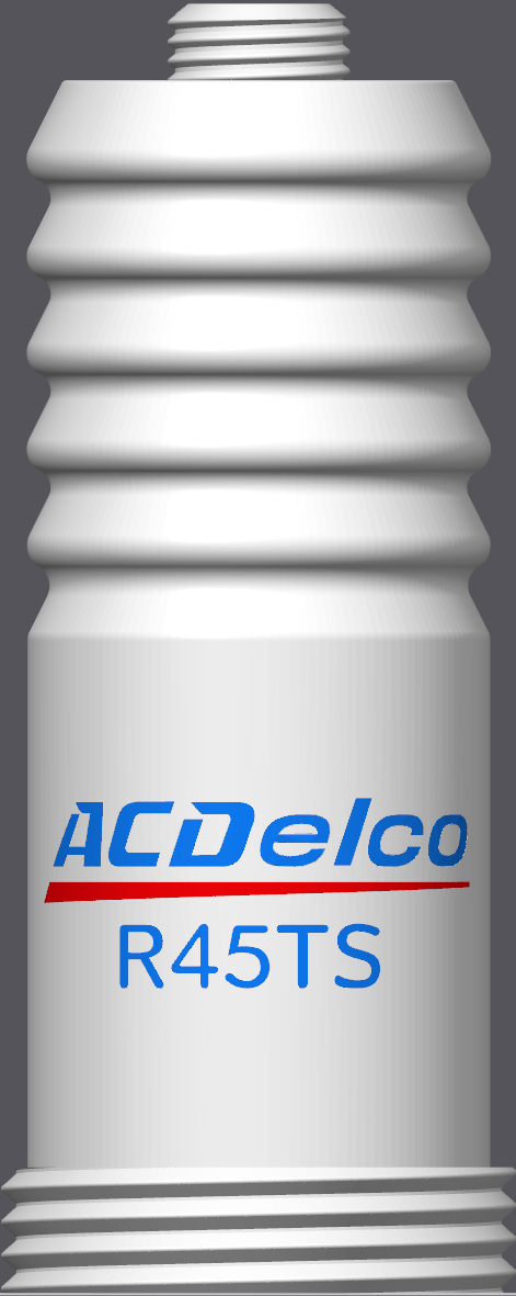 Spark Plug Lamp RGB LED - Email specific logo desired from list.