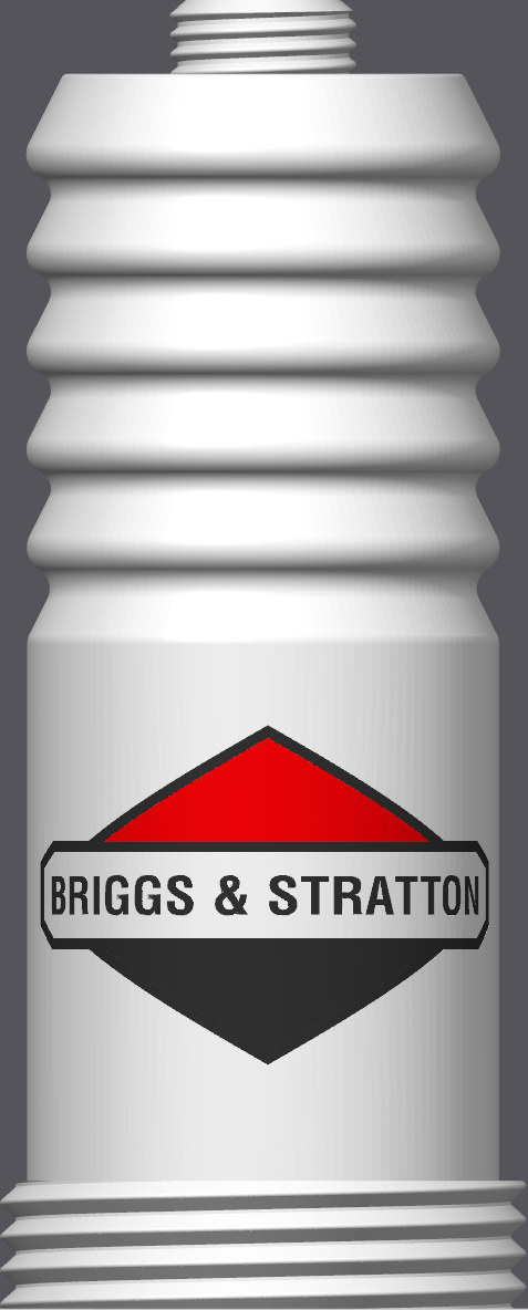 Spark Plug Lamp RGB LED - Email specific logo desired from list.