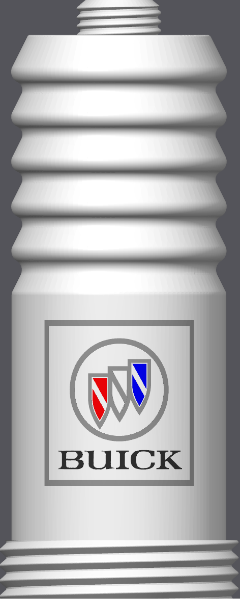 Spark Plug Lamp RGB LED - Email specific logo desired from list.