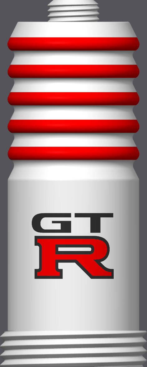 Spark Plug Lamp RGB LED - Email specific logo desired from list.