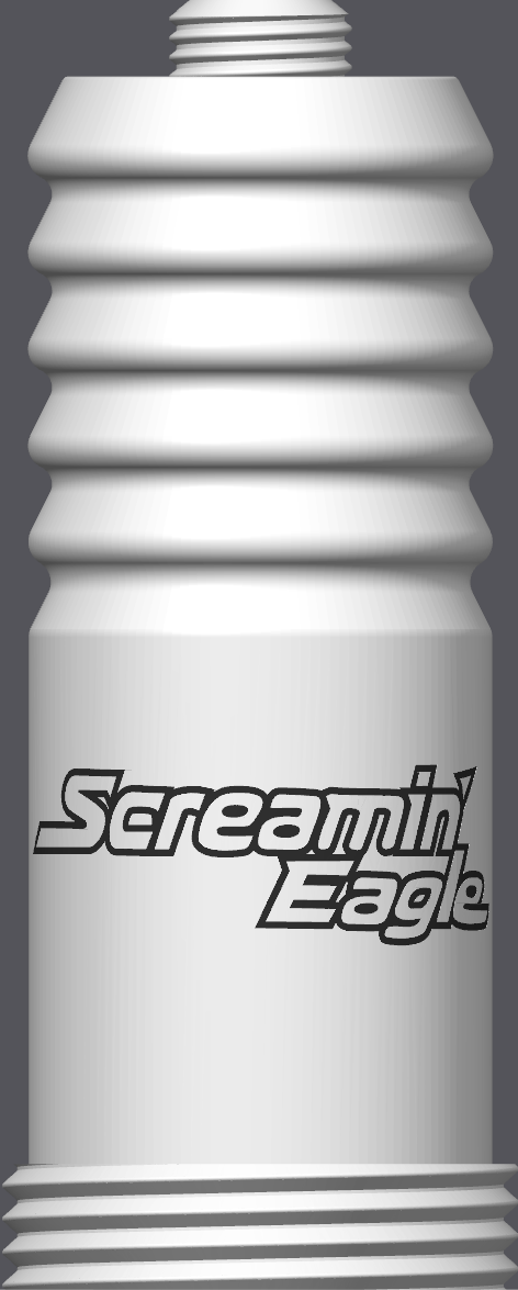 Spark Plug Lamp RGB LED - Email specific logo desired from list.