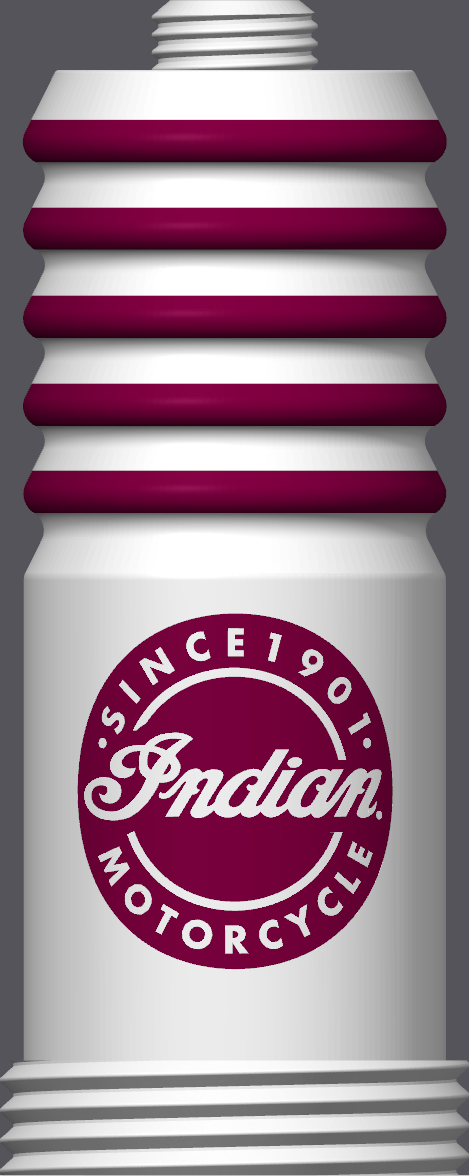 Spark Plug Lamp RGB LED - Email specific logo desired from list.