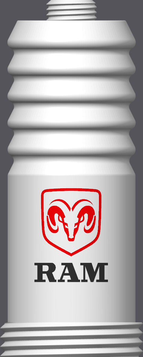 Spark Plug Lamp RGB LED - Email specific logo desired from list.