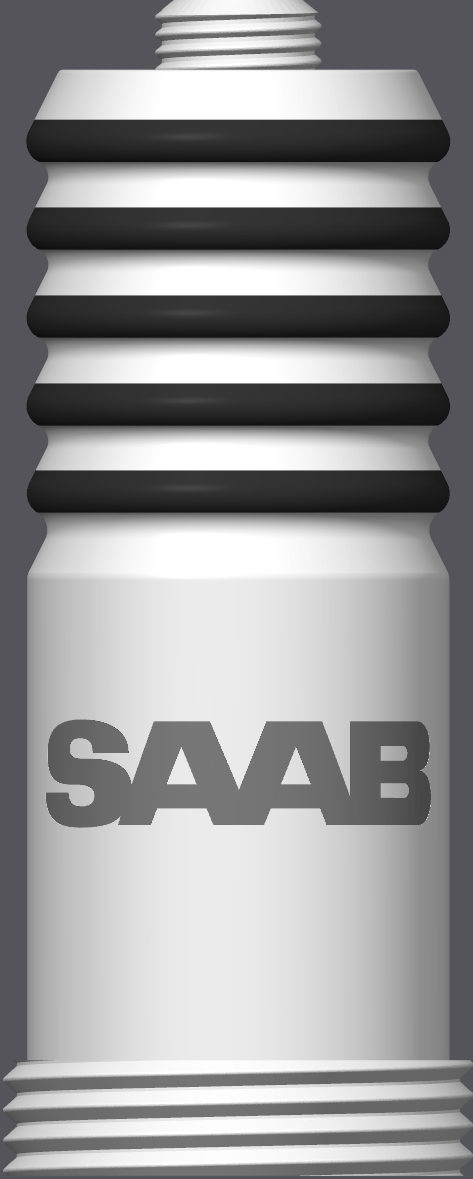 Spark Plug Lamp RGB LED - Email specific logo desired from list.