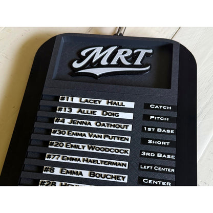 Roster Board / Team Line up display