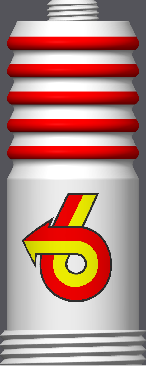 Spark Plug Lamp White LED - Email specific logo desired from list.