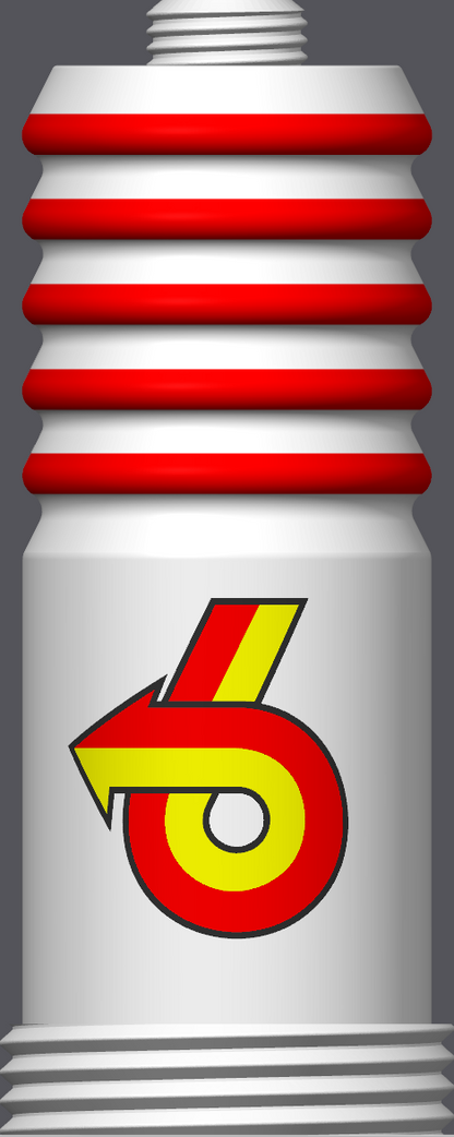 Spark Plug Lamp White LED - Email specific logo desired from list.