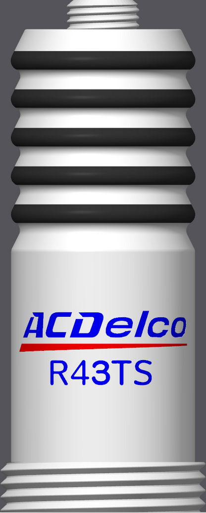 Spark Plug Lamp White LED - Email specific logo desired from list.