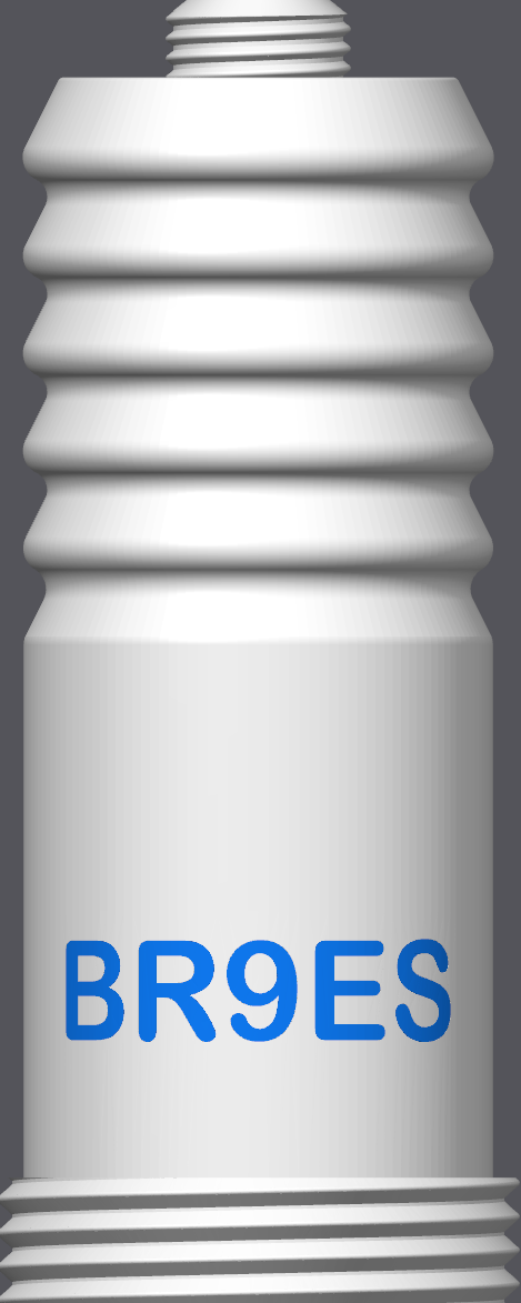 Spark Plug Lamp White LED - Email specific logo desired from list.