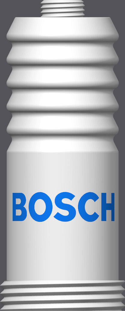 Spark Plug Lamp White LED - Email specific logo desired from list.