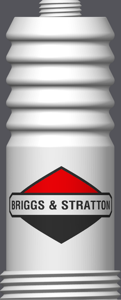 Spark Plug Lamp White LED - Email specific logo desired from list.