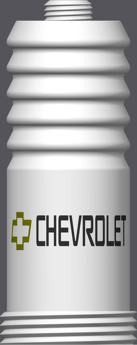 Spark Plug Lamp White LED - Email specific logo desired from list.