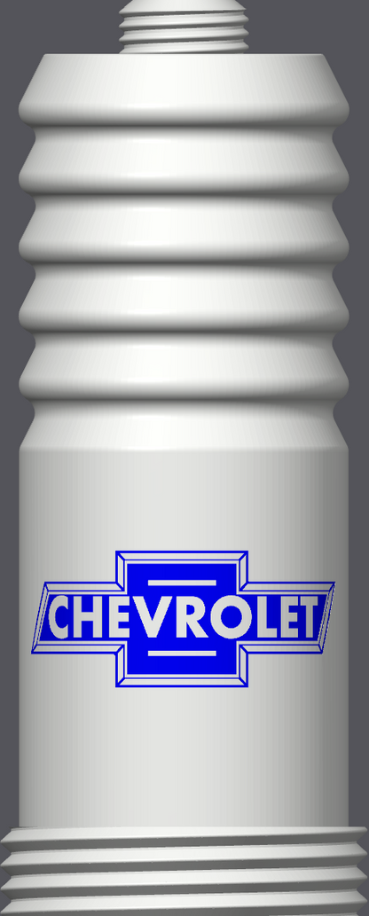 Spark Plug Lamp White LED - Email specific logo desired from list.