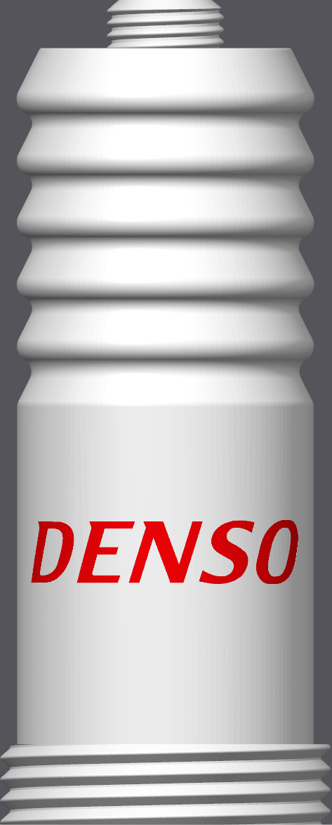 Spark Plug Lamp White LED - Email specific logo desired from list.