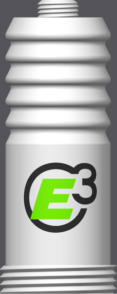 Spark Plug Lamp White LED - Email specific logo desired from list.