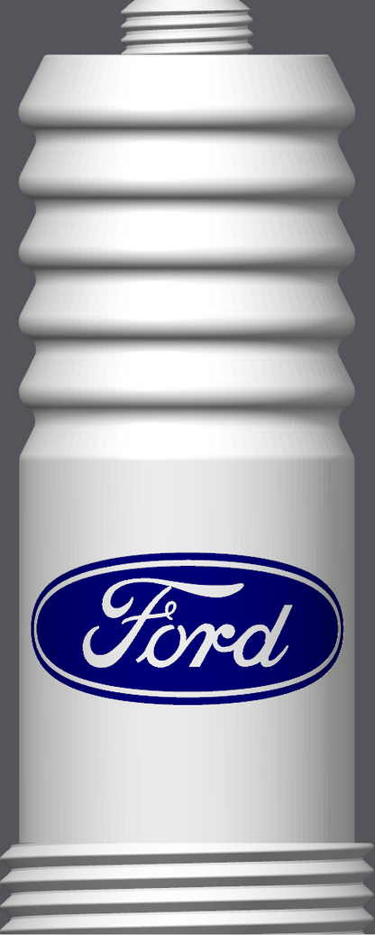 Spark Plug Lamp White LED - Email specific logo desired from list.