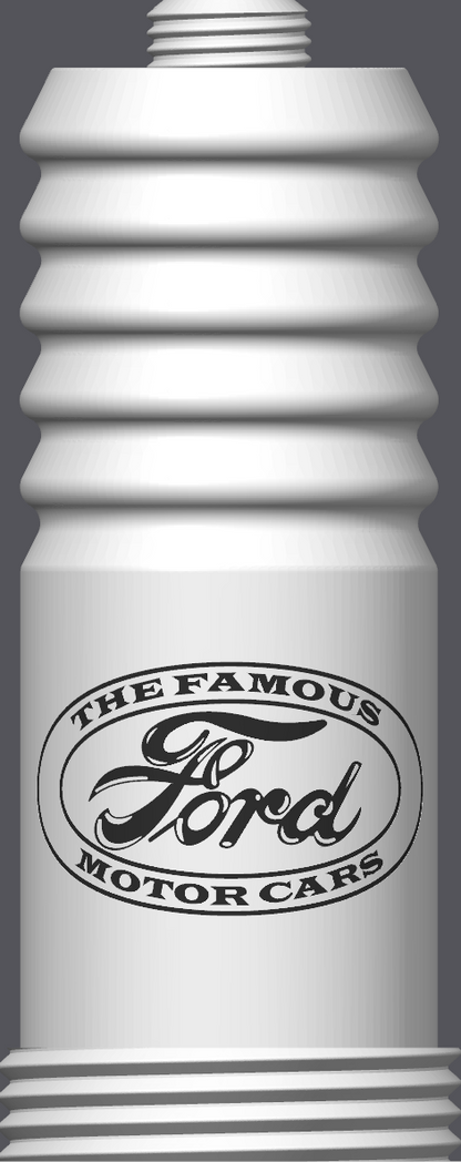 Spark Plug Lamp White LED - Email specific logo desired from list.