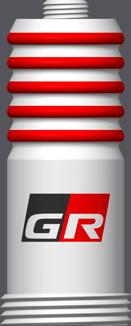 Spark Plug Lamp White LED - Email specific logo desired from list.