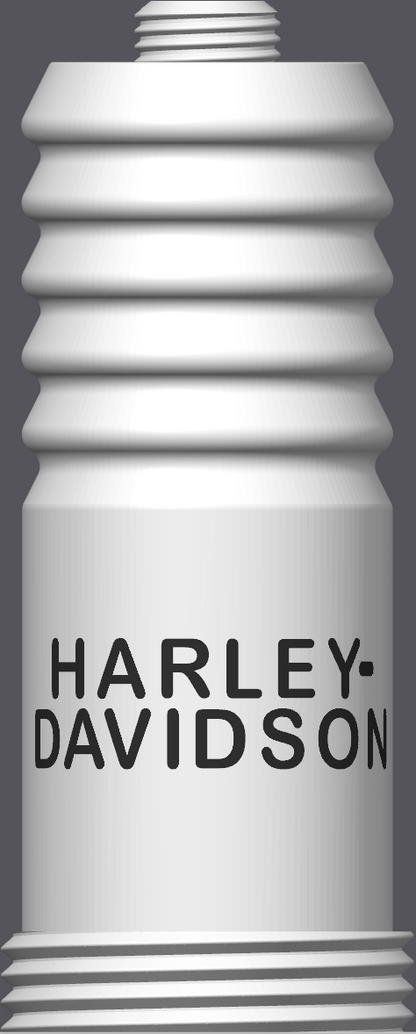 Spark Plug Lamp White LED - Email specific logo desired from list.