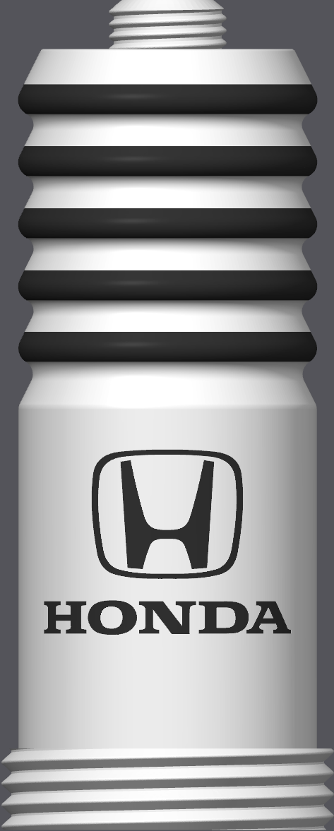 Spark Plug Lamp White LED - Email specific logo desired from list.