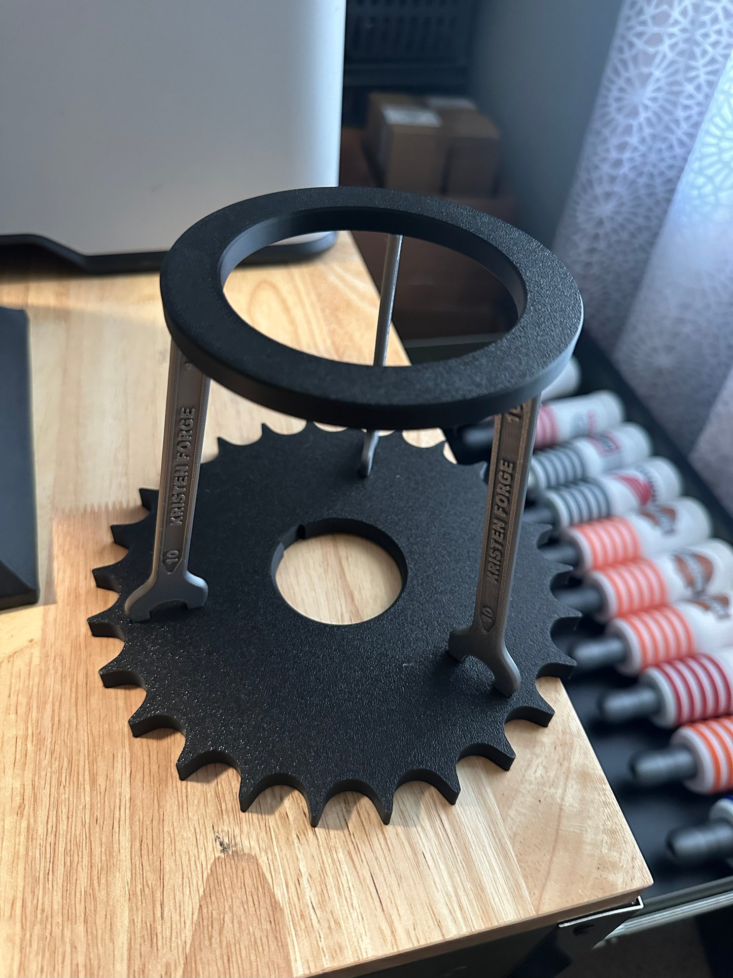 Spark Plug Lamp White LED - Email specific logo desired from list.