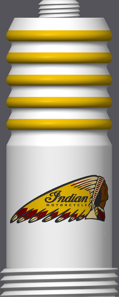 Spark Plug Lamp White LED - Email specific logo desired from list.