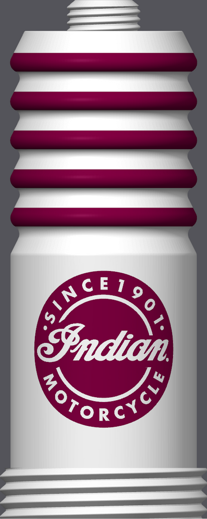 Spark Plug Lamp White LED - Email specific logo desired from list.