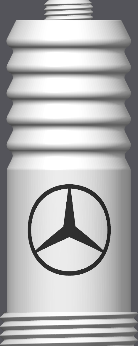 Spark Plug Lamp White LED - Email specific logo desired from list.