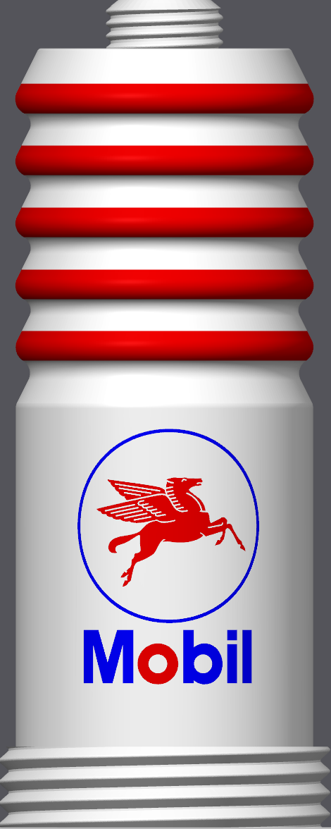 Spark Plug Lamp White LED - Email specific logo desired from list.