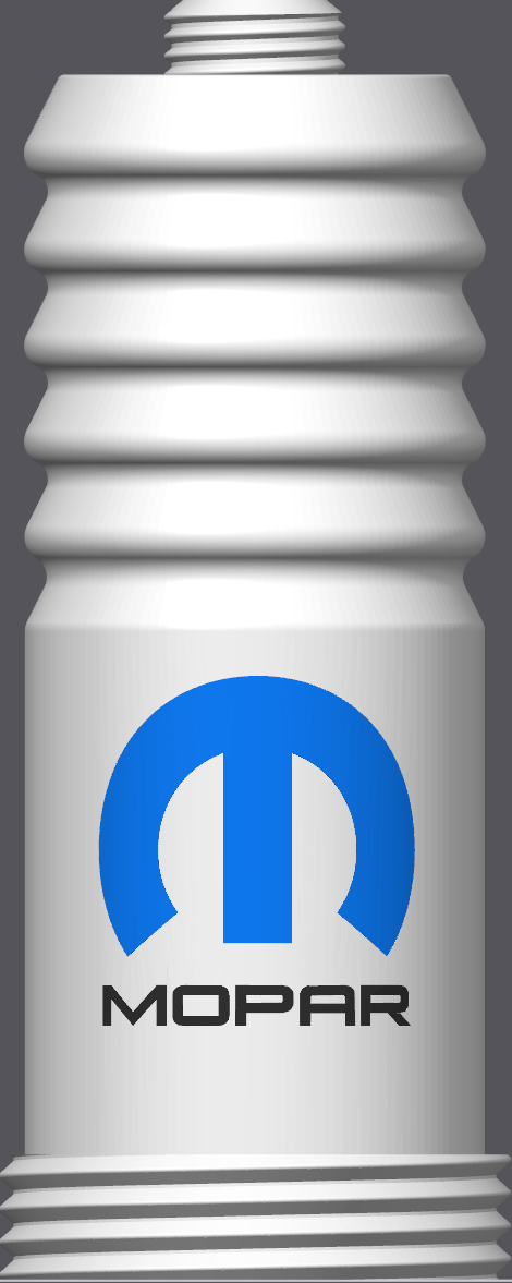 Spark Plug Lamp White LED - Email specific logo desired from list.