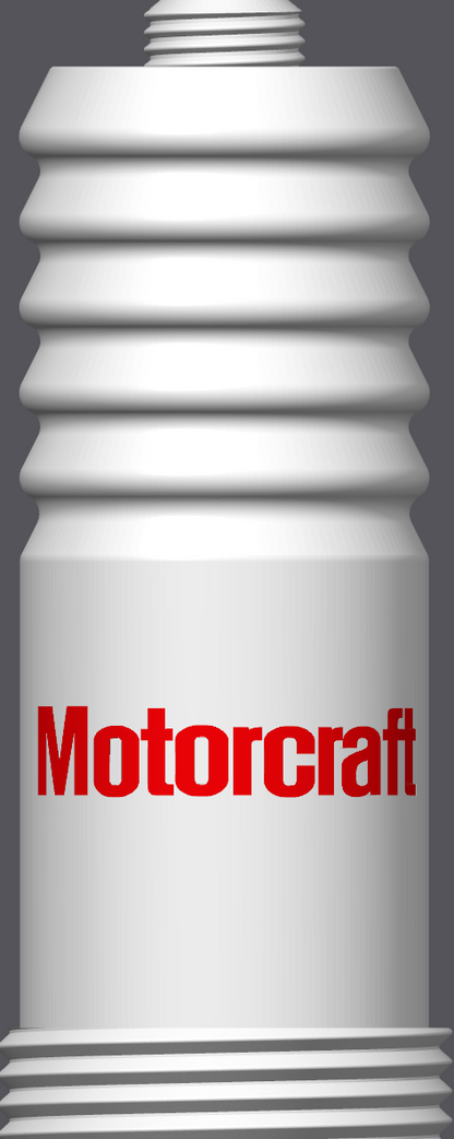 Spark Plug Lamp White LED - Email specific logo desired from list.