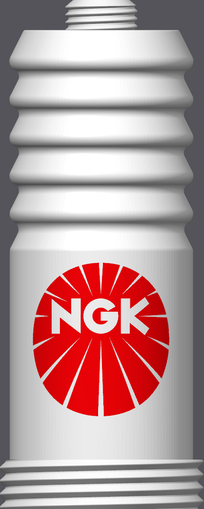 Spark Plug Lamp White LED - Email specific logo desired from list.