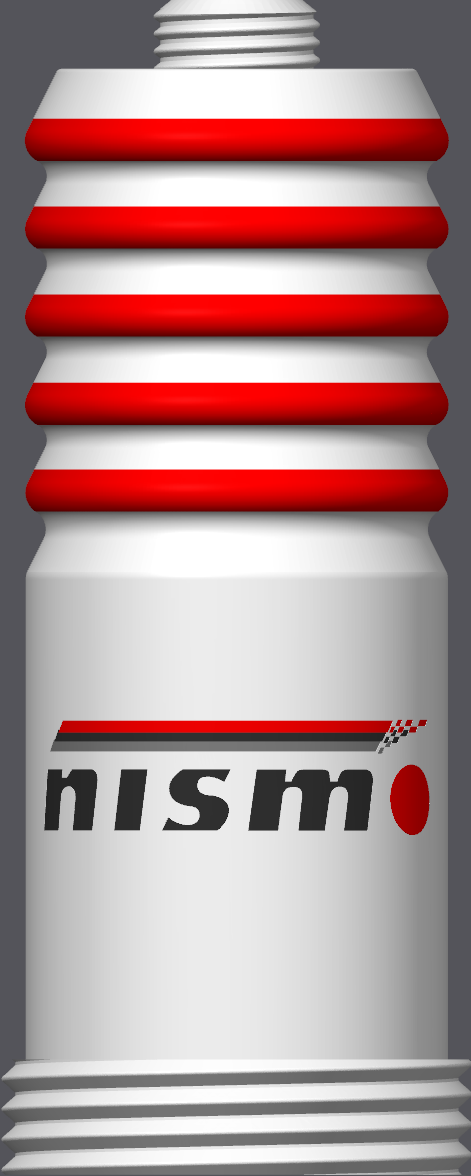 Spark Plug Lamp White LED - Email specific logo desired from list.