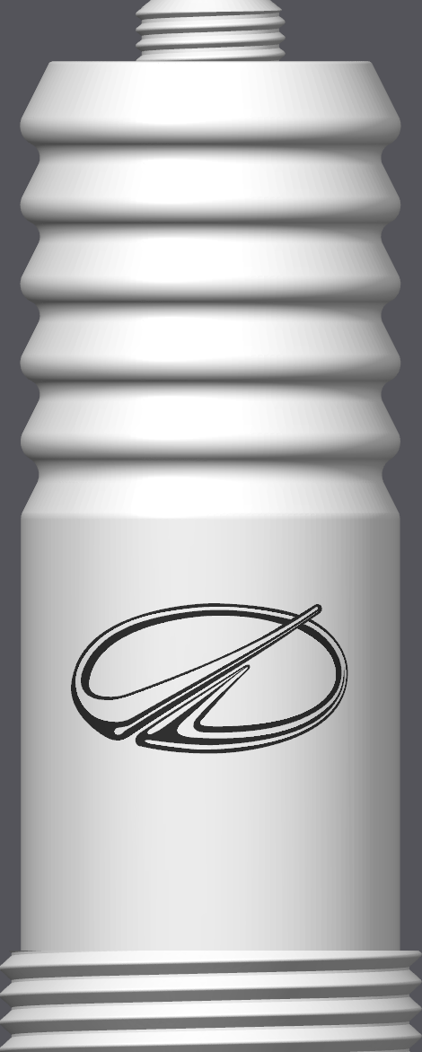 Spark Plug Lamp White LED - Email specific logo desired from list.