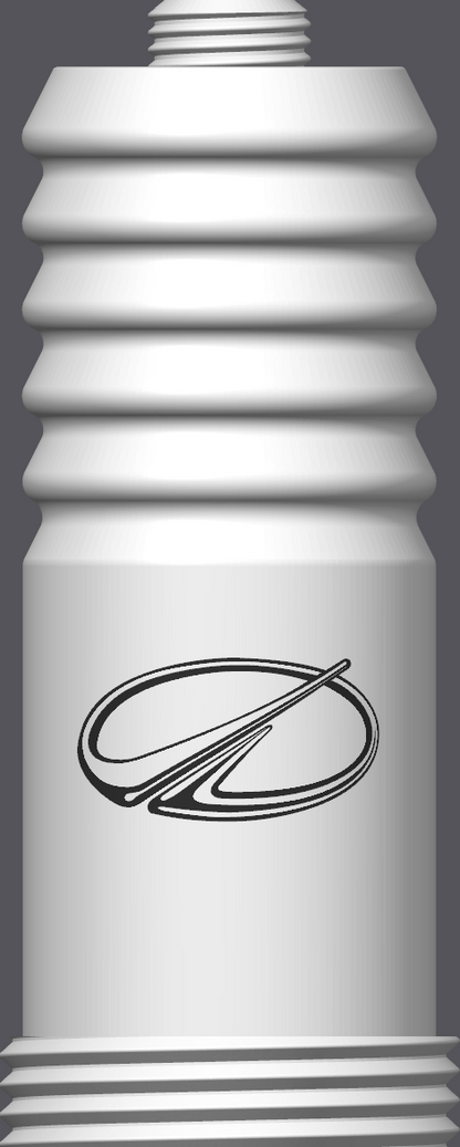 Spark Plug Lamp White LED - Email specific logo desired from list.