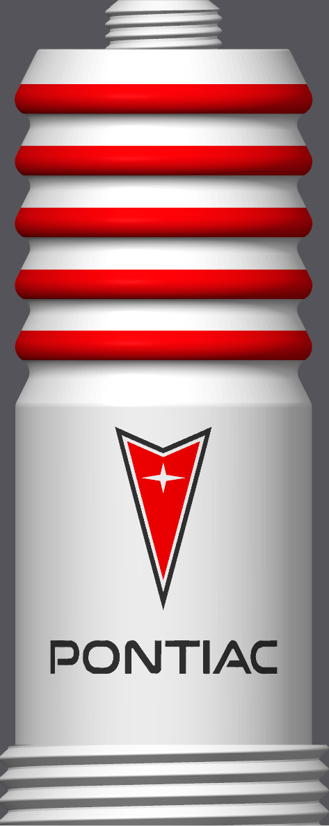 Spark Plug Lamp White LED - Email specific logo desired from list.