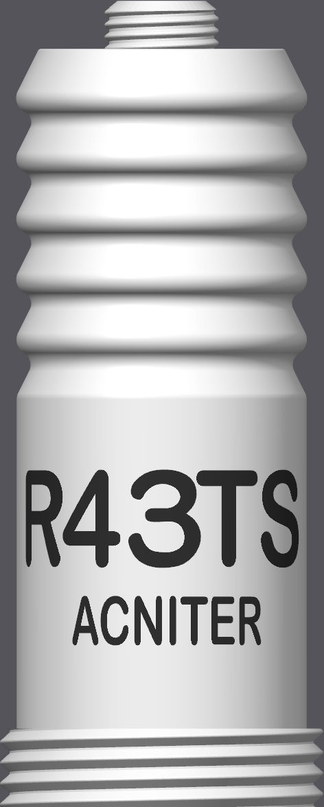 Spark Plug Lamp White LED - Email specific logo desired from list.