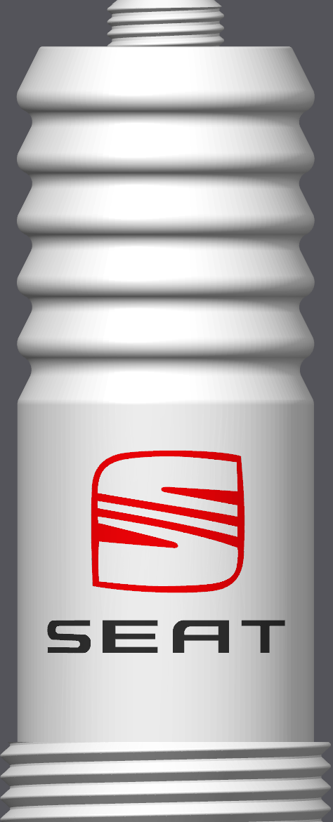 Spark Plug Lamp White LED - Email specific logo desired from list.