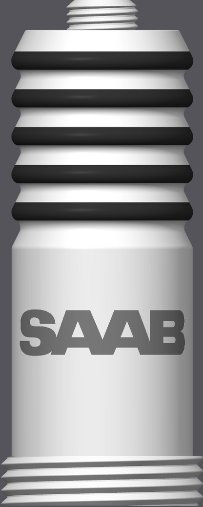 Spark Plug Lamp White LED - Email specific logo desired from list.