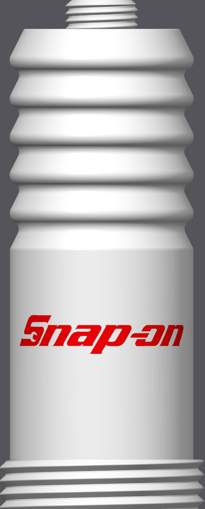 Spark Plug Lamp White LED - Email specific logo desired from list.