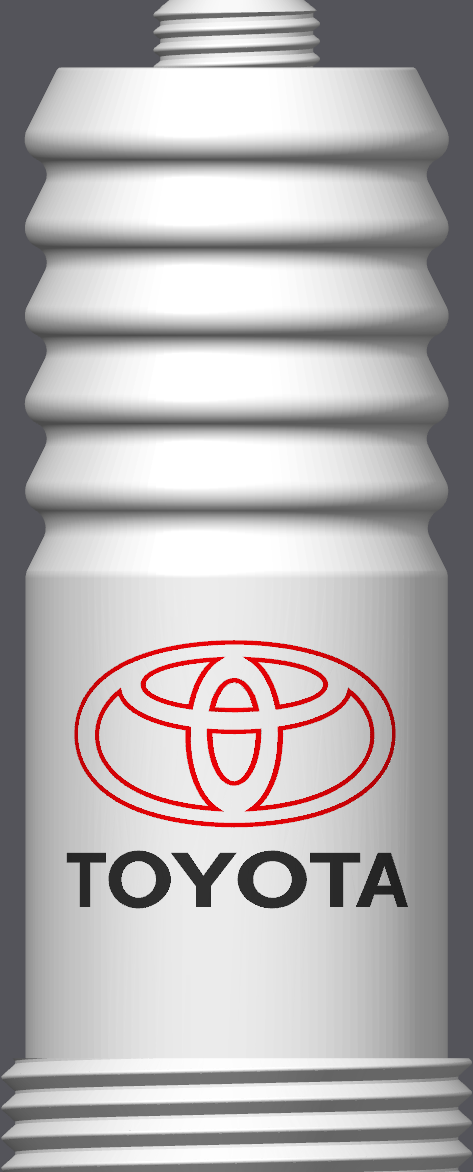 Spark Plug Lamp White LED - Email specific logo desired from list.