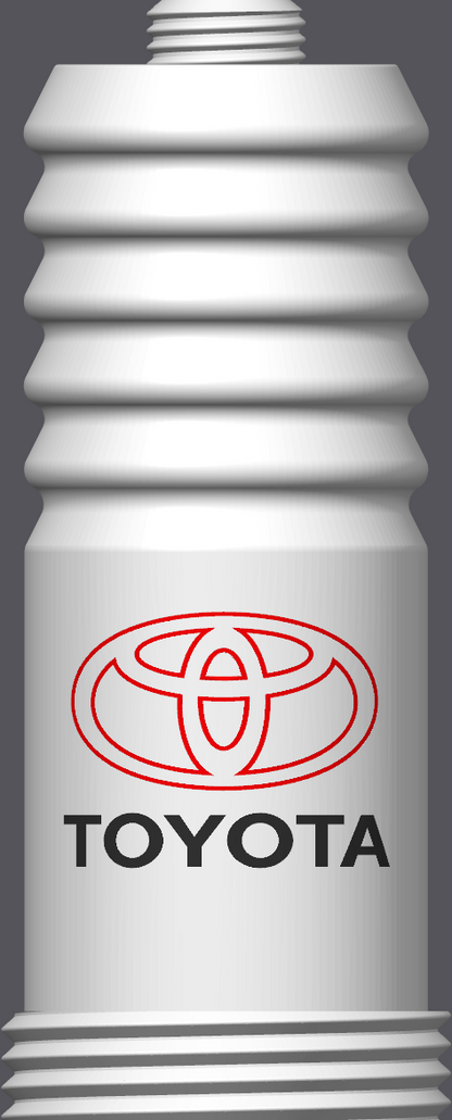 Spark Plug Lamp White LED - Email specific logo desired from list.